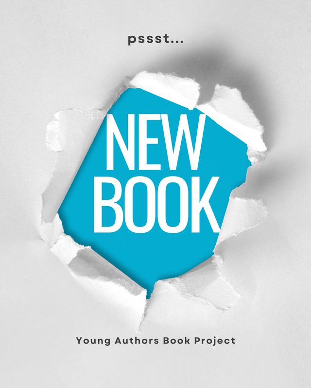 Ripped page showing a new book is coming