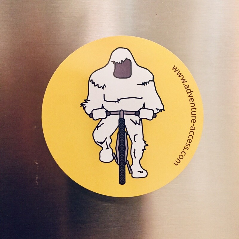 Mountain Bike Yeti Magnet