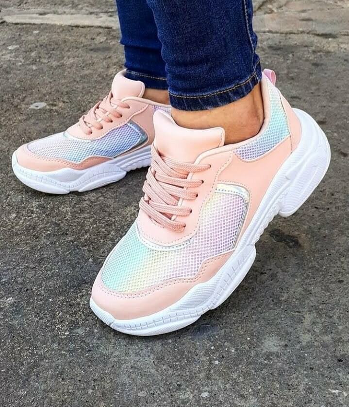 Tenis rosado tornasol