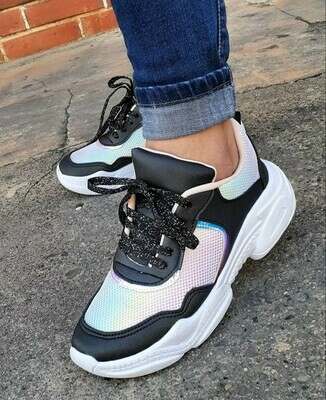 Tenis Negro-Tornasol