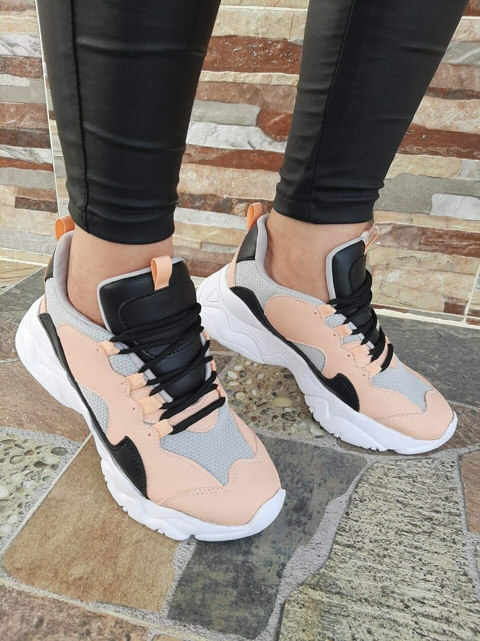 Tenis Negro &amp; Rosado