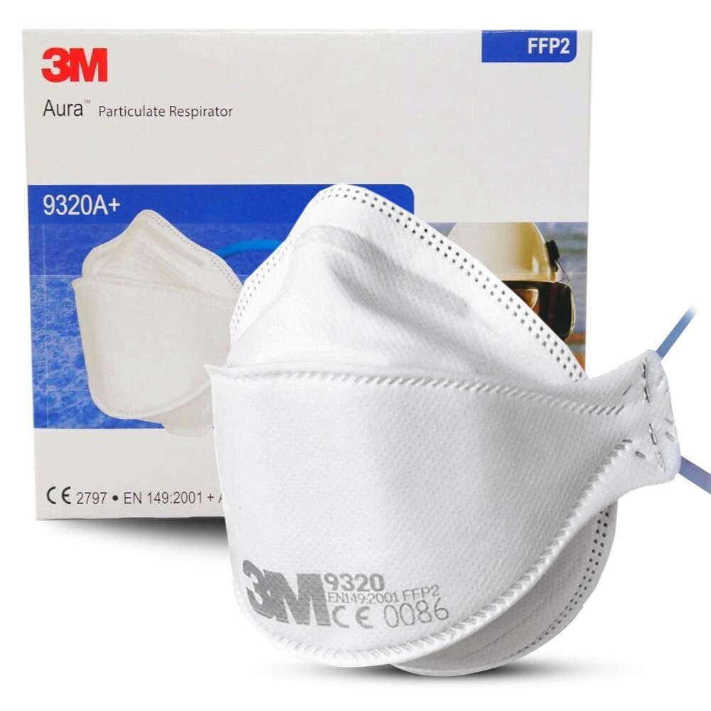 3M Aura 9320A+ P2 N95 Respirator Face Mask Box of 20