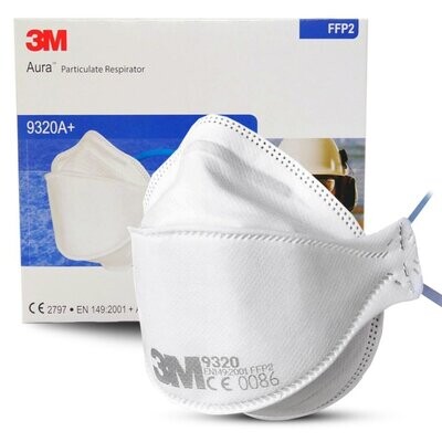 3M Aura 9320A+ P2 N95 Respirator Face Mask Box of 20