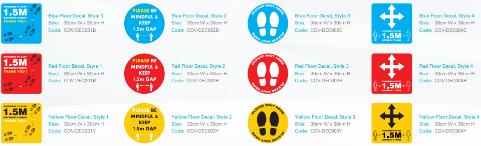 Floor Decals - Stickers for your workplace