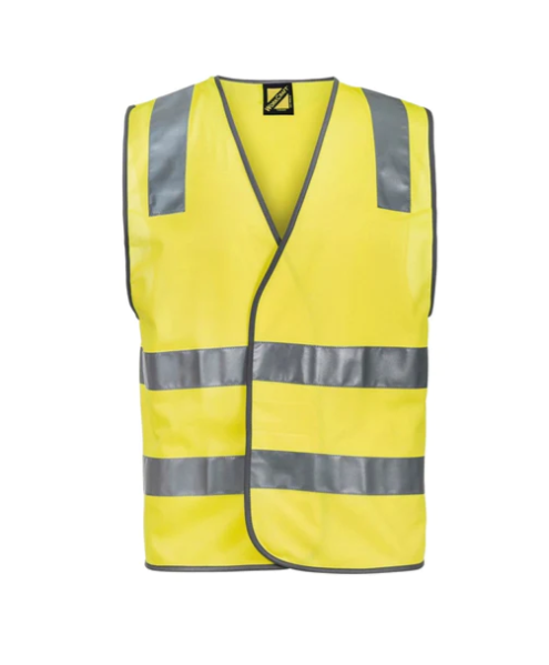 Unisex Hi Vis Safety Vest With Shoulder Pattern And Reflective Tape
