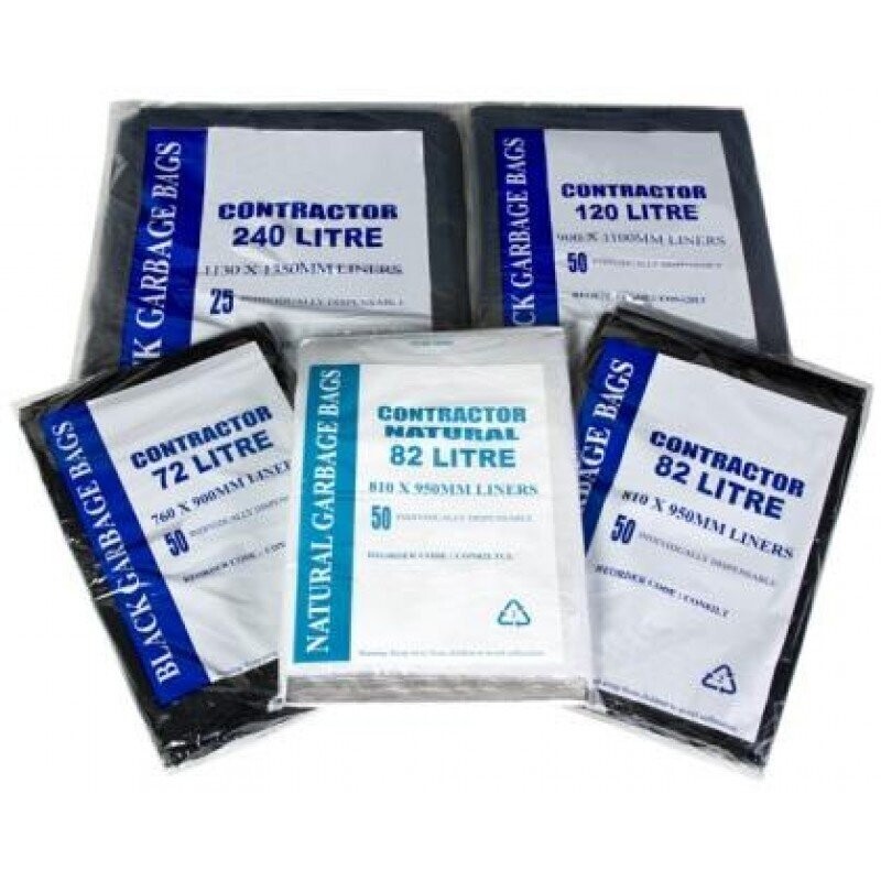 ​Contractor Bin Liner 120 Litre Black