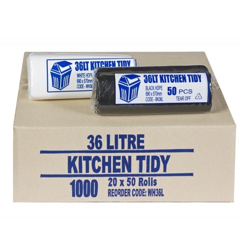 ​Bin Liner 36 Litre Black HDPE