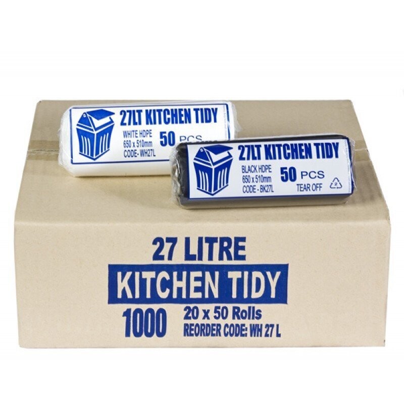 Bin Liner 27 Litre White HDPE