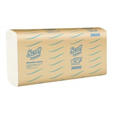 ​Scott Essential Ultra Slim Towel Ctn: 16 Pkts x 150 Sheet 24cm x 21cm