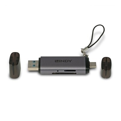 Lindy USBC/A SD Card Reader