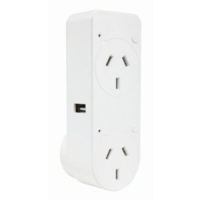 Brilliant Smart Double Sockets With USB-A & USB-C