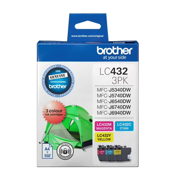Brother LC432 CMY Colour Pk
