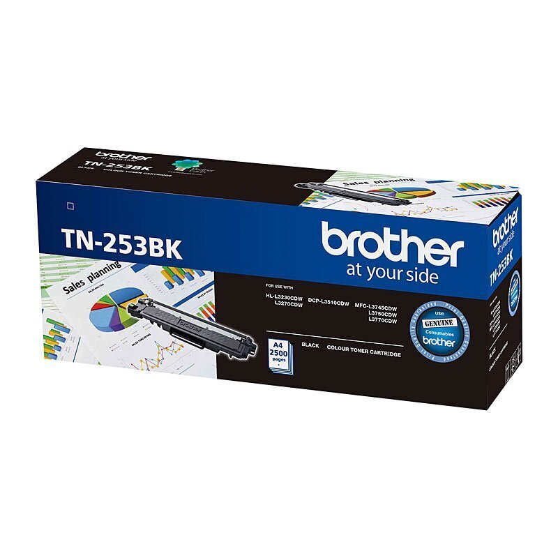 Brother TN253 Black Toner Cart - Genuine