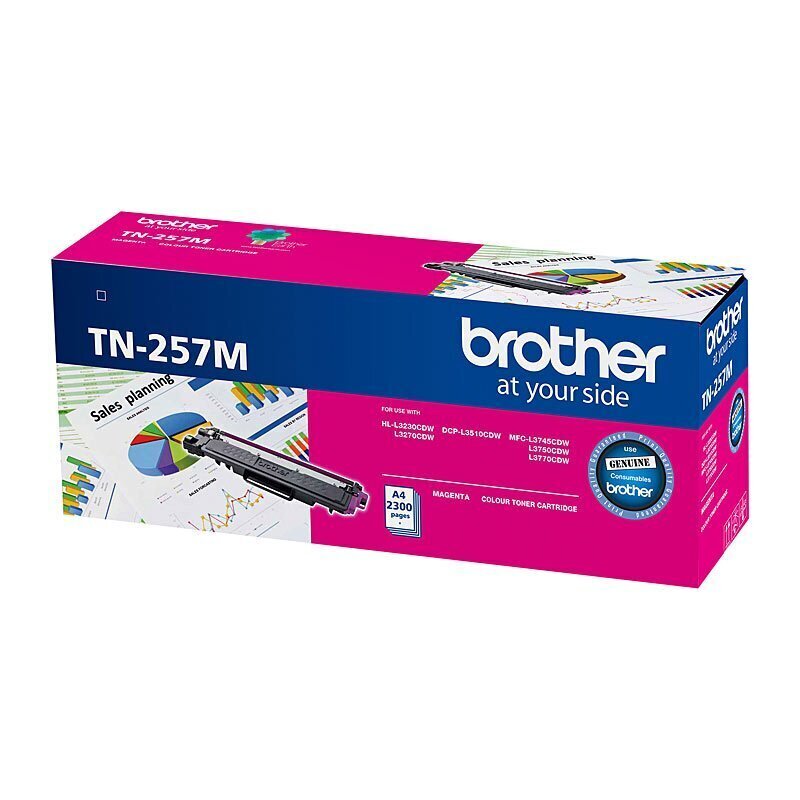 Brother TN257 Magenta Toner Cart - Genuine