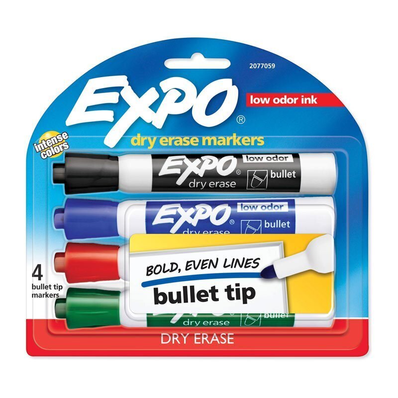 Expo Whiteboard Markers  4 Pack Box of 6
