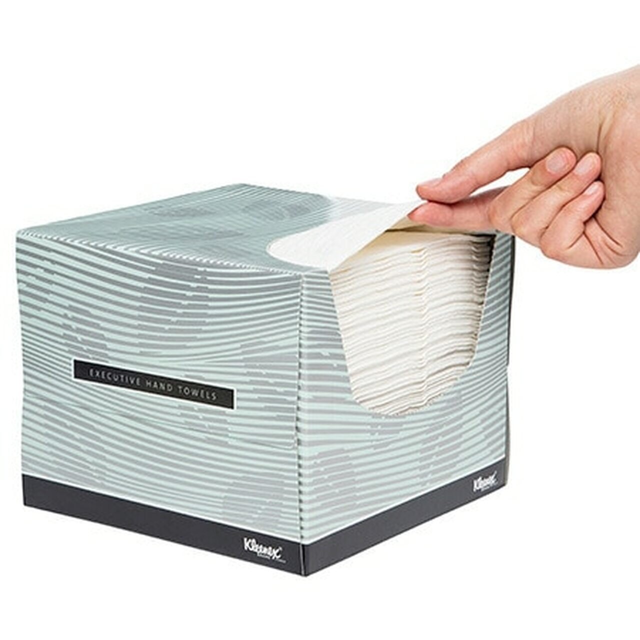 Kleenex 4480 Executive White Towel Ctn: 6 Pkts x 75 Sheet   32cm x 32.5cm