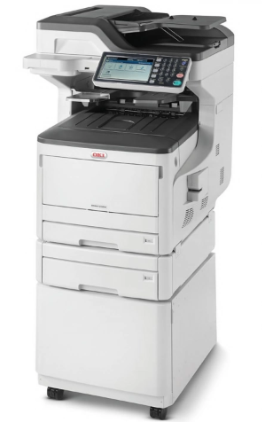 OKI ES8473dnct A3 A4 Colour Multifunction Laser with Extra Trays + Cabinet