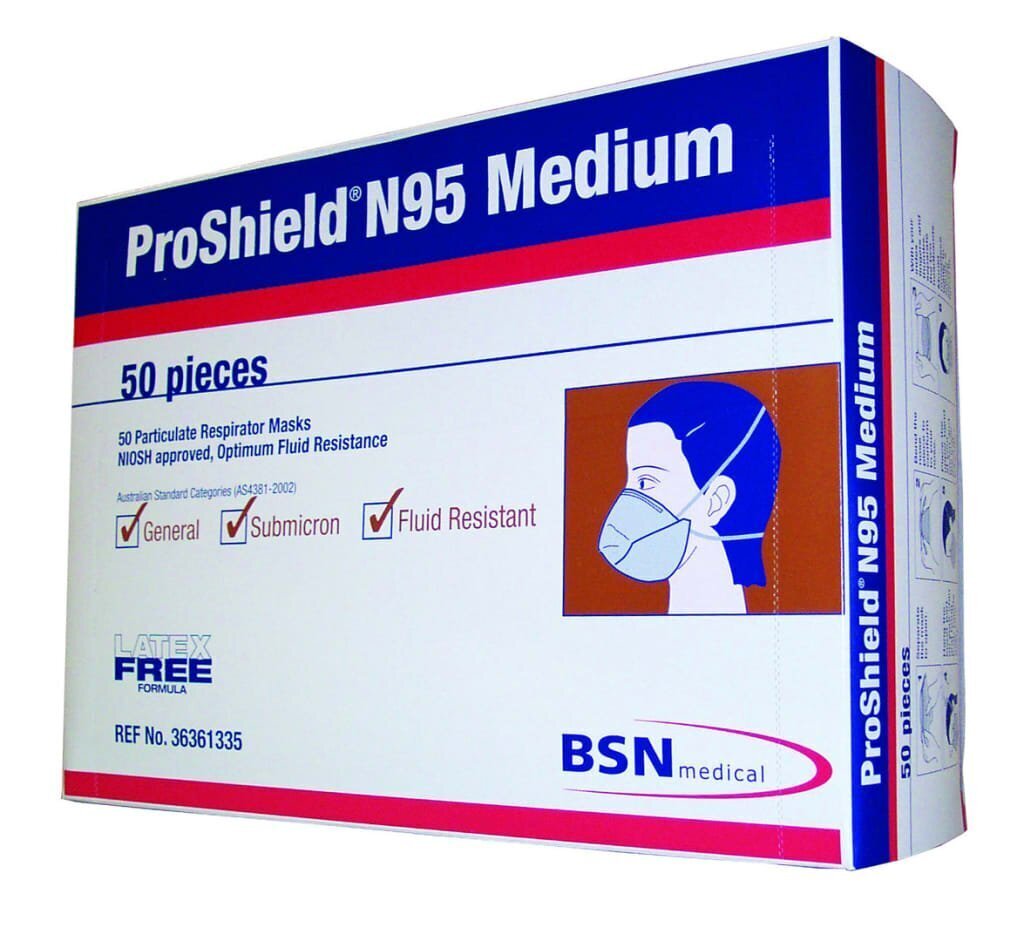 Proshield N95 Particulate Respirator Mask SMALL Fluid Resistant 72509-09 - SMALL