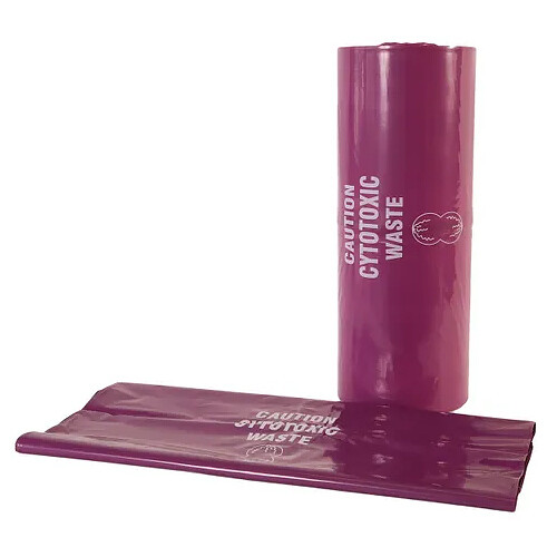 Bio Hazard Cytotoxic Waste Bags Bin Liners Roll 27L