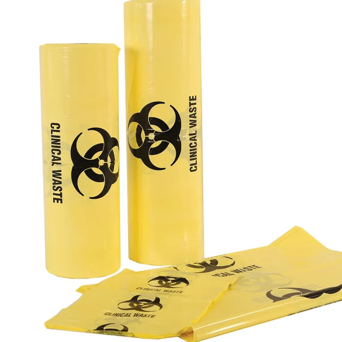Bio Hazard Clinical Waste Bags LDPE Bin Liners 5L-660L