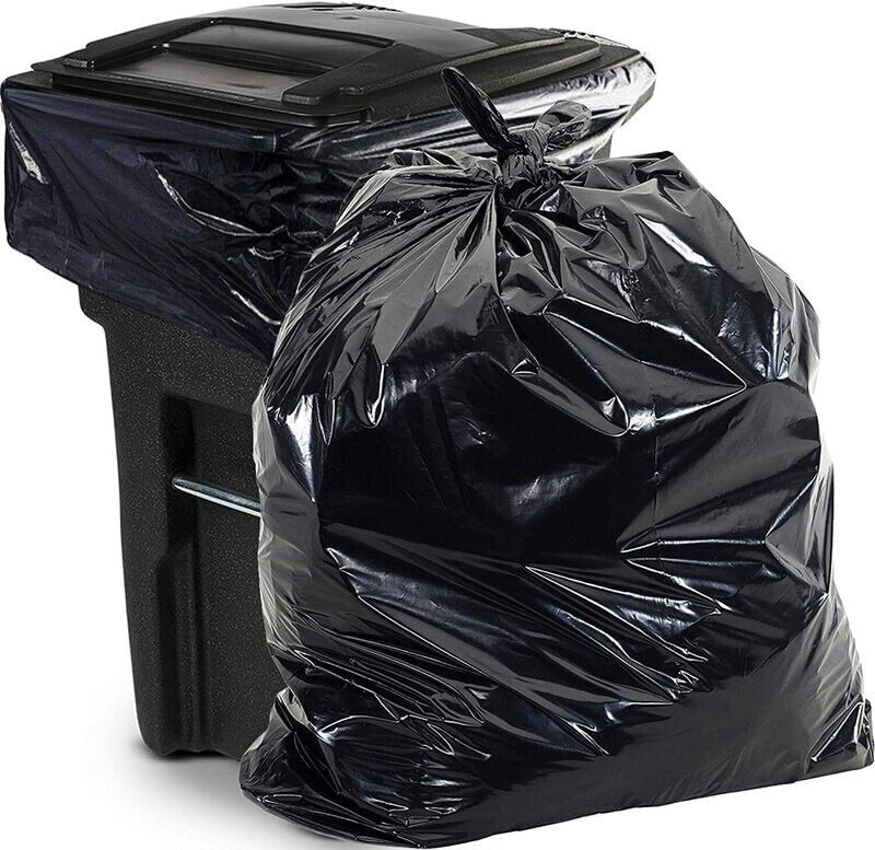 54L Thinkpac Black Heavy Duty Bin Liners, Rubbish Bags, 83 x 63 cm (250 Bags)