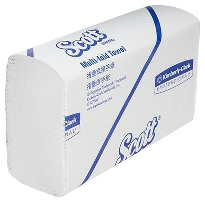 ​Scott 13207 White Slimtowel Ctn:16 Pkts x 250 Sheet