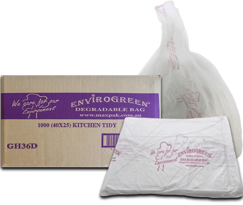 36L White Envirogreen Bin Liners, Rubbish Bags, 40x25 (1,000 Bags)