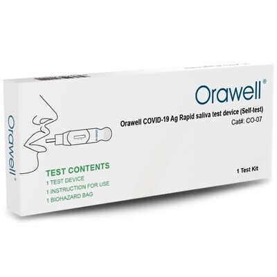 5 X Orawell Covid-19 Antigen Rapid Oral Swab Single Test Kit (Self-test)