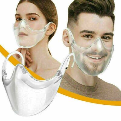 Reusable Clear Mask Face Shield Durable, Combine Comfort & Safety