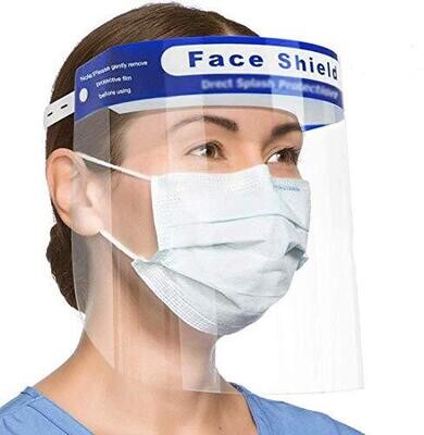 Ultra Fresh Full Face Shield Clear Visor with Headband 33cm x 22cm - TGA Approved