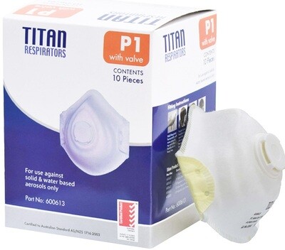 Ultra Health Titan P1V Disposable Respirator With Valve (Box/10)