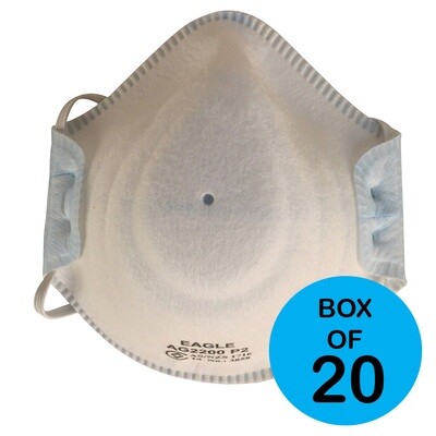 P2 Eagle Disposable Respirator Mask Moulded AG2200 - 20 Pack