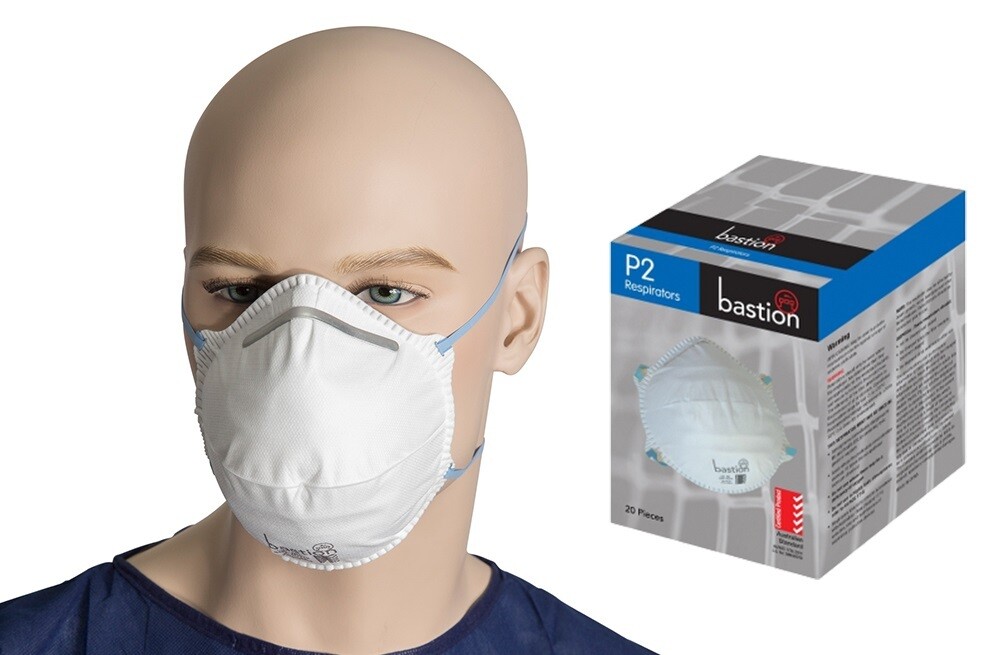Bastion Pacific P2 Respirator Non-Valve (Box of 20)