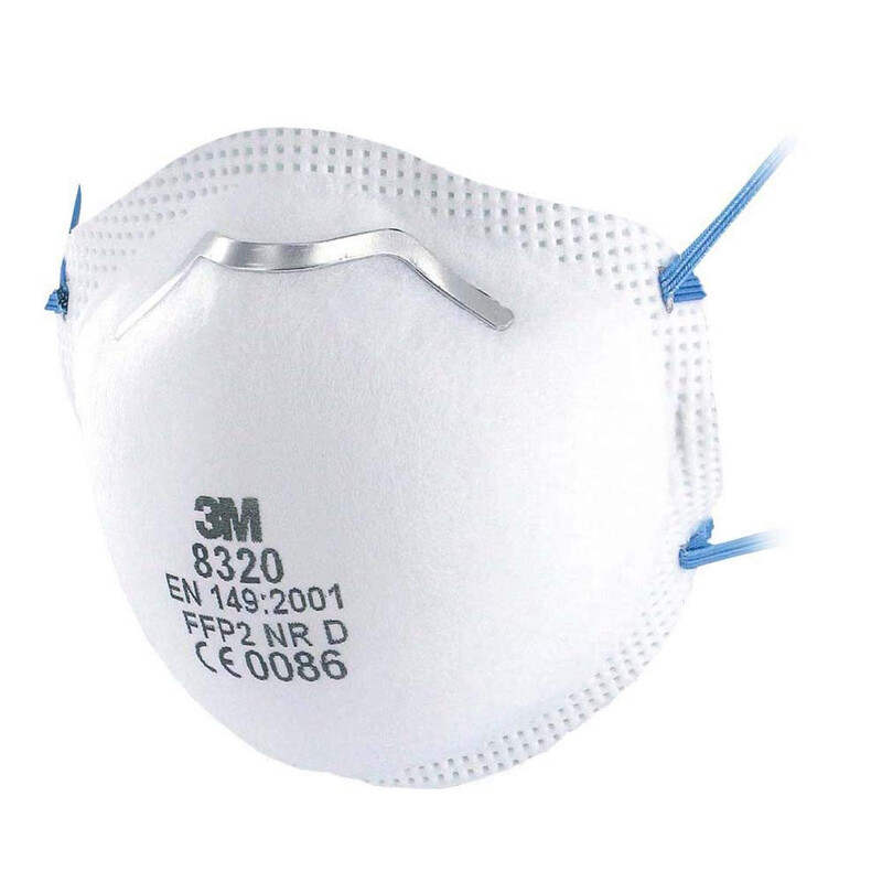 3M Cupped Particulate Respirator 8320, P2 (10 Per Box)