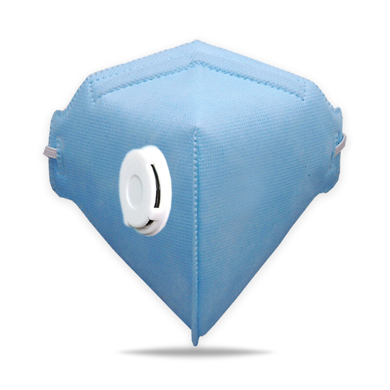 20pk Eagle P2 N95 Face Mask With Breathing Valve Flat Fold Individually Wrapped