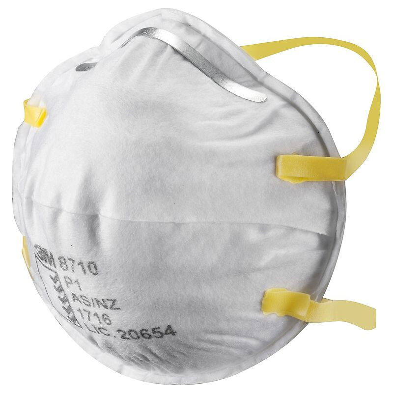3M Cupped Particulate Respirator 8710, P1 (20 Per Box)