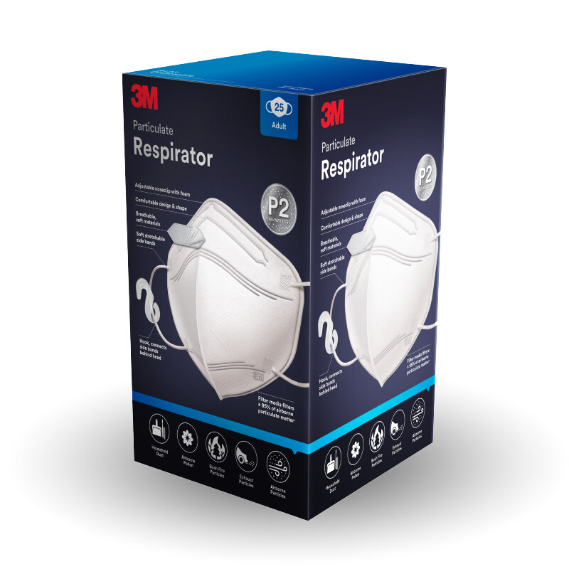 25pcs 3M 9123EN N95 P2 Respirator Face Mask