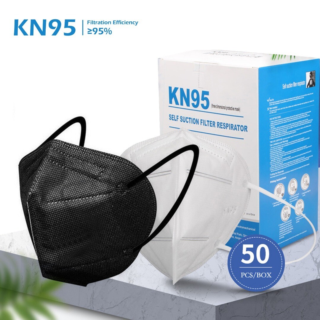 50pcs KN95 Face Mask With Ear Loop Premium Quality