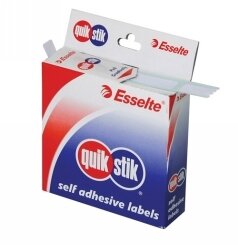 LABEL QUIK STIK DISP 24X49 WHITE