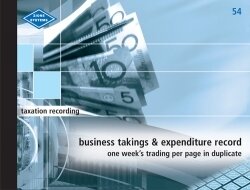 SP- BUSINESS TAKINGS & EXPENDITURE BOOK ZIONS 54