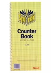 COUNTER BOOK SPIRAX 543 FEINT