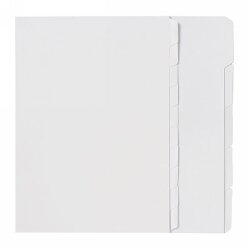 DIVIDERS MARBIG A4 WHITE UNPUNCHED 10 TAB