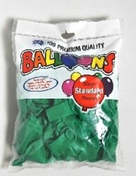 BALLOONS ALPEN 30CM GREEN PK100