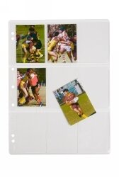 COLLECTOR CARD POCKET A4 125 MICRON HOLDS 9 CARDS PK10