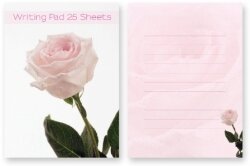 WRITING PAD 195X145MM ROSE 25 PAGE