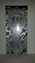 BIRTHDAY KEY OZCORP 18TH SILVER STARS