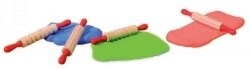 CLAY TOOLS EC MINI PATTERN ROLLING PINS 19CM SET OF 6