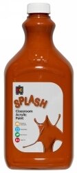 PAINT EC 2L SPLASH CLASSROOM ACRYLIC CHOC FUDGE (BROWN)