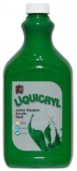 PAINT EC 2L LIQUICRYL JUNIOR STUDENT ACRYLIC BRILLIANT GREEN