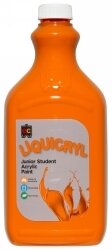 PAINT EC 2L LIQUICRYL JUNIOR STUDENT ACRYLIC ORANGE